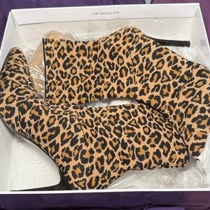 Steve Madden Leopard Print Ankle Boots